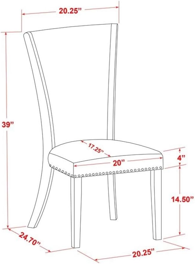 East West Furniture X097VE005-7 7 Piece Kitchen Table & Chairs Set Consist of a Rectangle Dining Room Table with X-Legs and 6 Grey Linen Fabric Upholstered Chairs, 40x72 Inch, Multi-Color