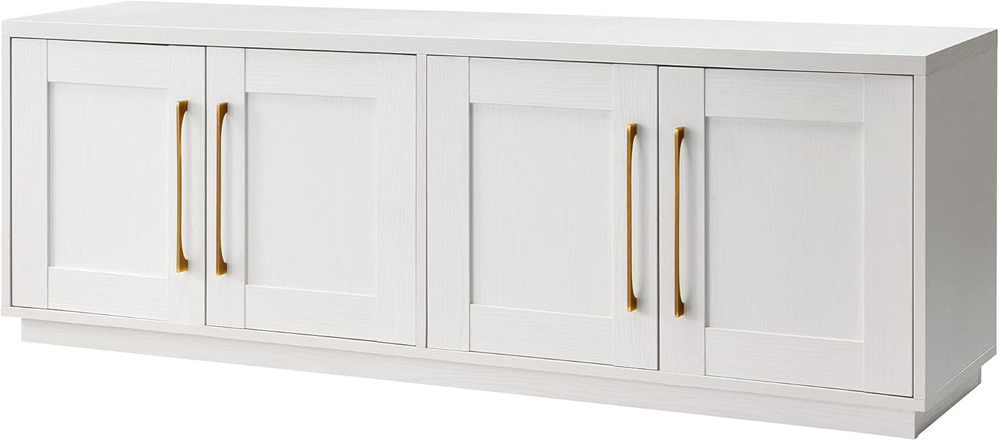 Henn&Hart Tillman Rectangular TV Stand for TV's up to 80" in, 68" Wide, White