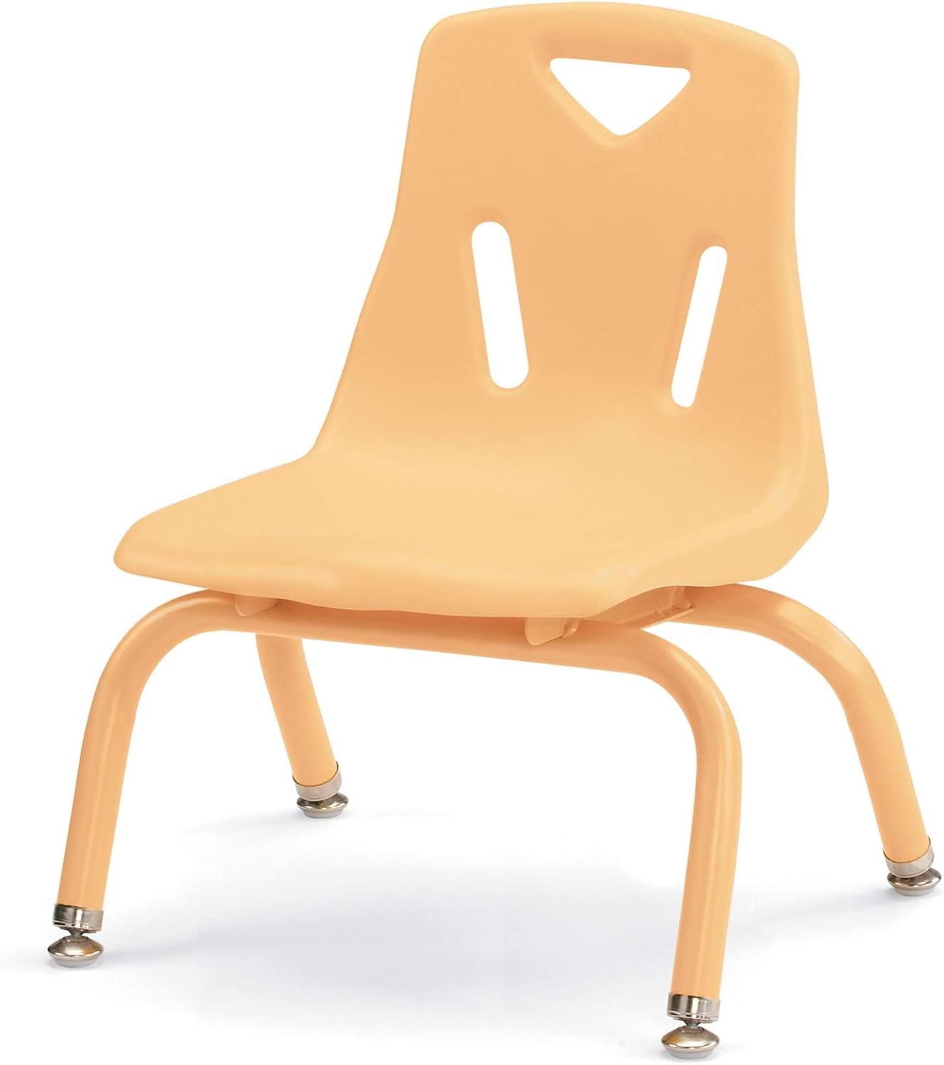 Berries Jonti-Craft 8118JC6251 Stacking Chairs with Powder-Coated Legs, 8" Height, Camel, Pack of 6