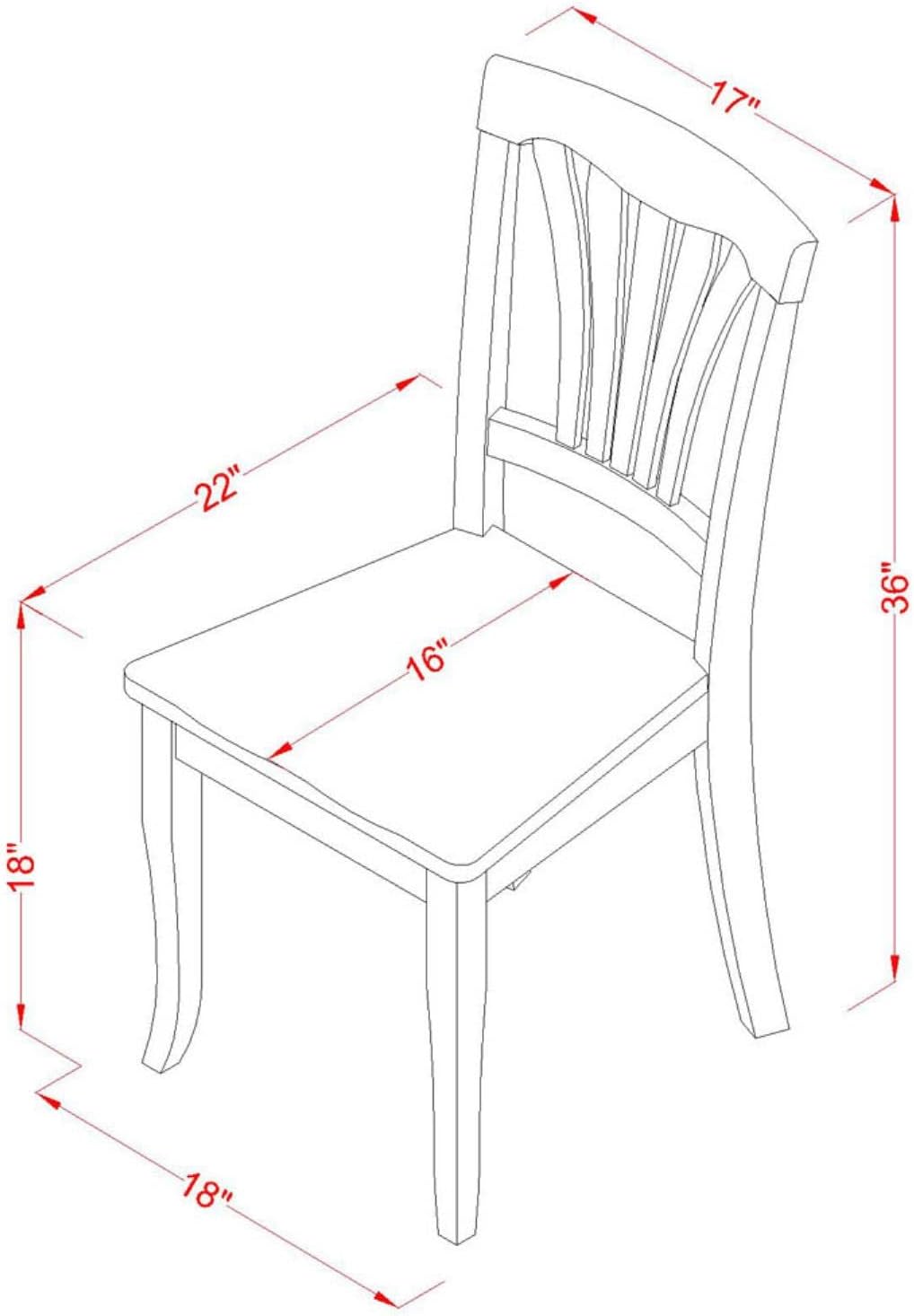 East West Furniture DLAV5-BCH-W 5 Piece Dinette Set for 4 Includes a Round Dining Room Table with Dropleaf and 4 Dining Chairs, 42x42 Inch, Buttermilk & Cherry