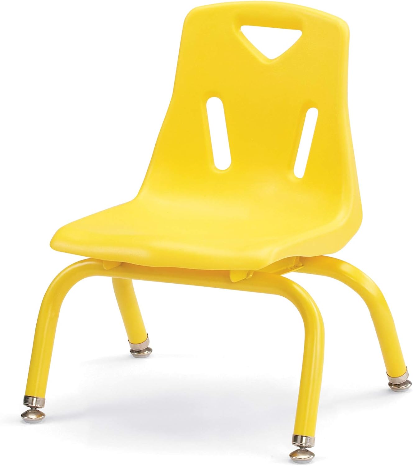 Berries Jonti-Craft 8118JC6007 Stacking Chairs with Powder-Coated Legs, 8" Height, Yellow, Pack of 6