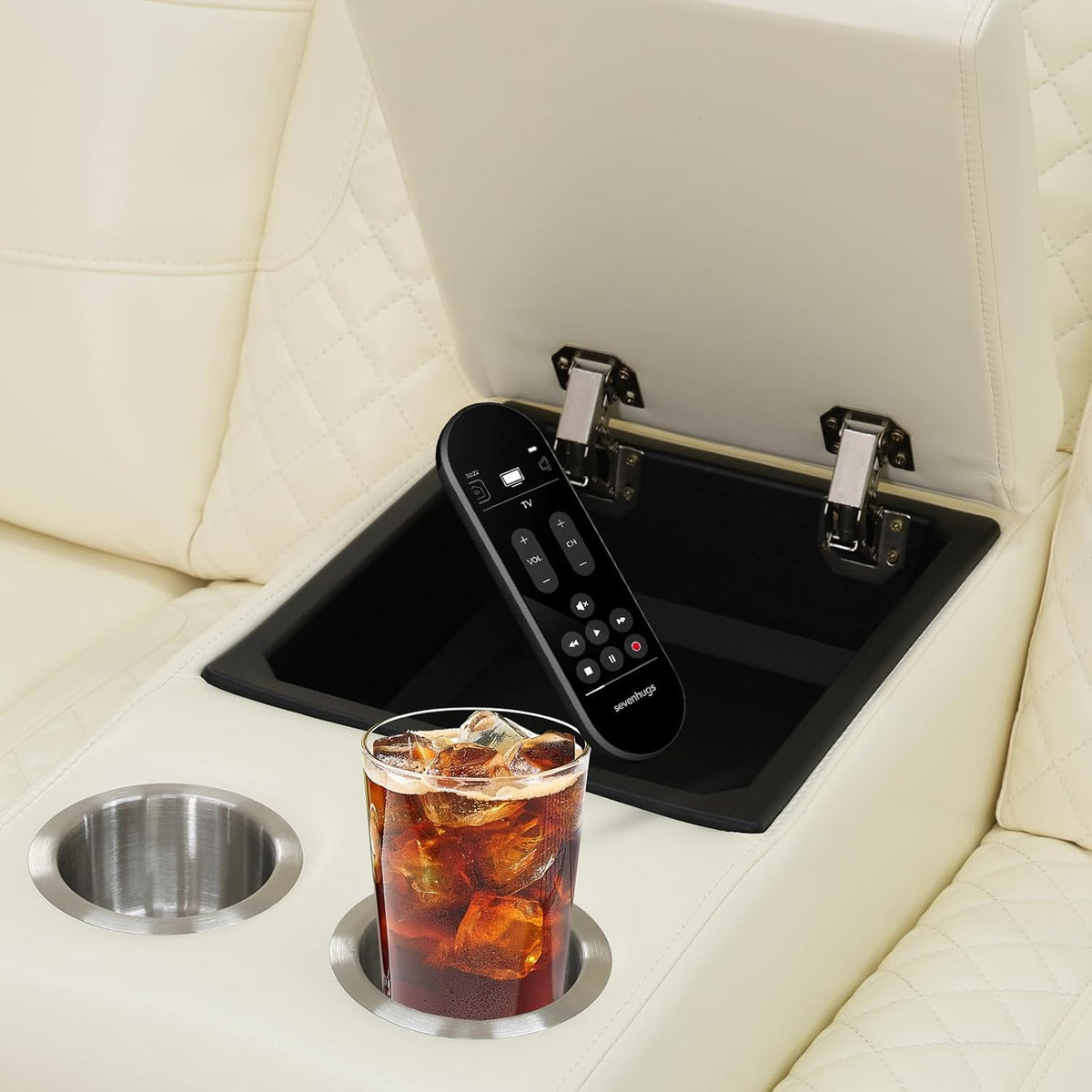 3+2+1 PU Leather Power Sectional Sofa Set, Living Room Furniture, Reclining Couch, Loveseat, Chair with LED Light/USB Ports/Storage Armrests/Center Console/Cup Holders/Wireless Chargers/Coffee Table