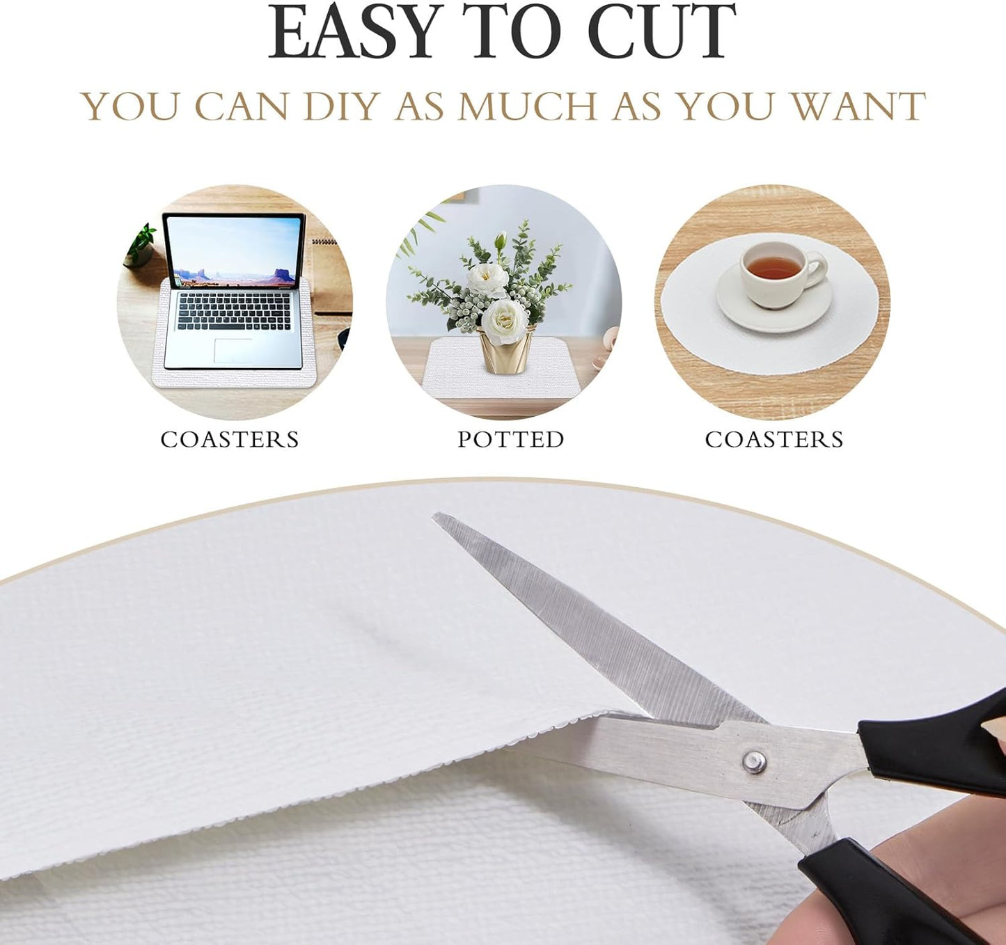 Beautysaid Shelf and Drawer Liner for Kitchen Cabinet, Non Adhesive Non Slip Shelf Paper Waterproof Washable Thickened for Dresser Pantry Shelve Bathroom Protector Liner(White,12 in x 30 FT)