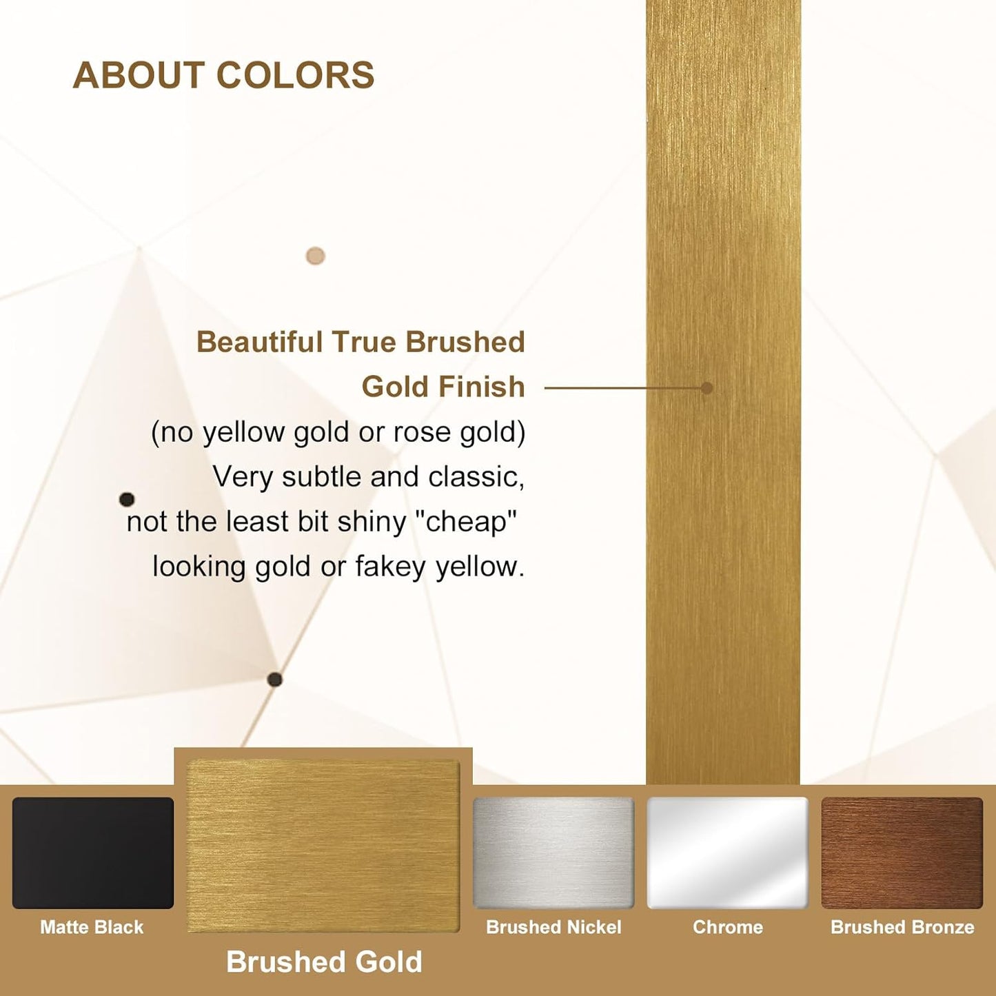 ANDY STAR Square Wall Mirror for Bathroom, 24”x24” Brushed Gold Bathroom Mirror, Rounded Corner Metal Mirror in Premium Stainless Steel Frame Hangs Horizontal Or Vertical(No Rose Gold)