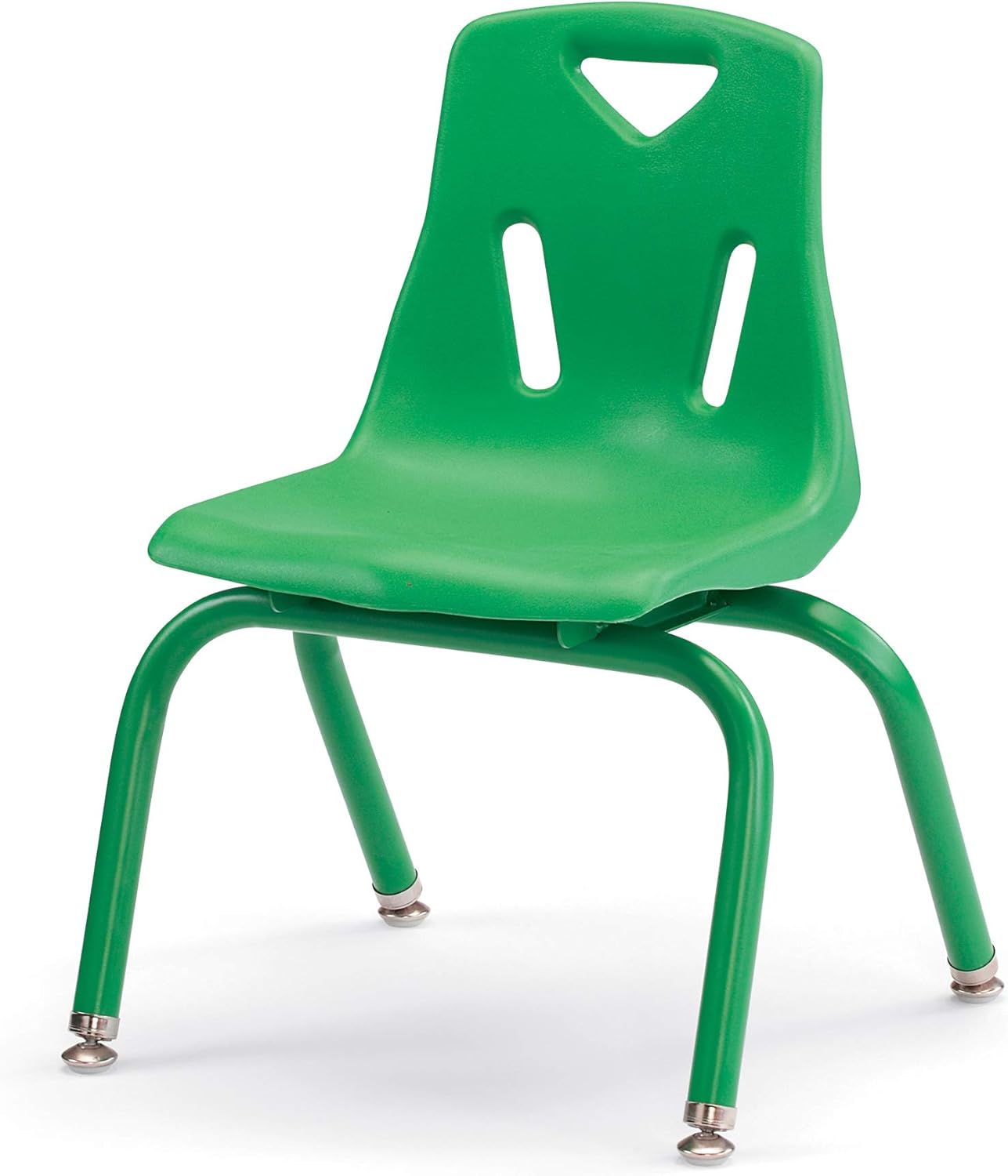 Berries Jonti-Craft 8122JC6119 Stacking Chairs with Powder-Coated Legs, 12" Height, Green, Pack of 6