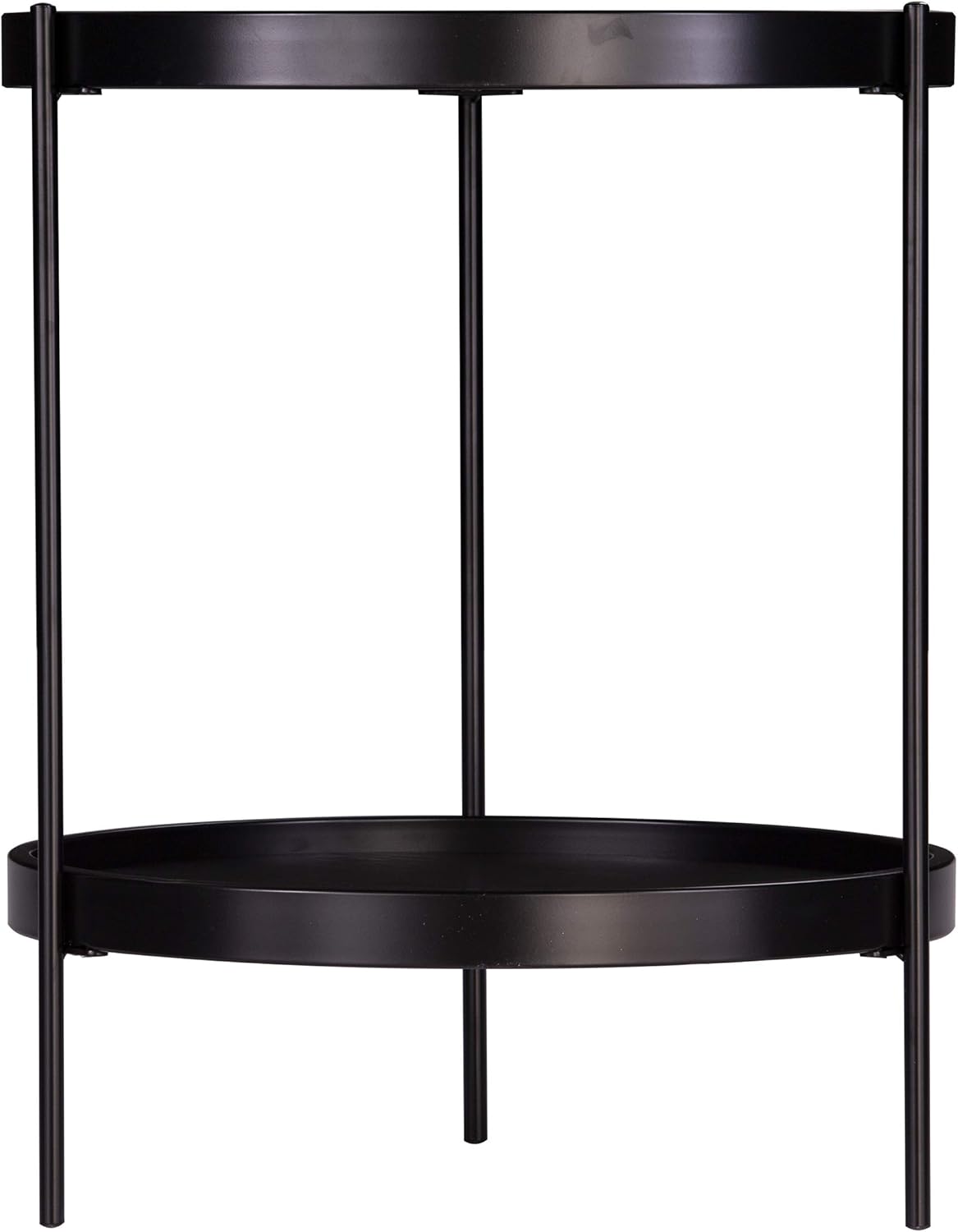 SEI Furniture Verlington End Table, Black