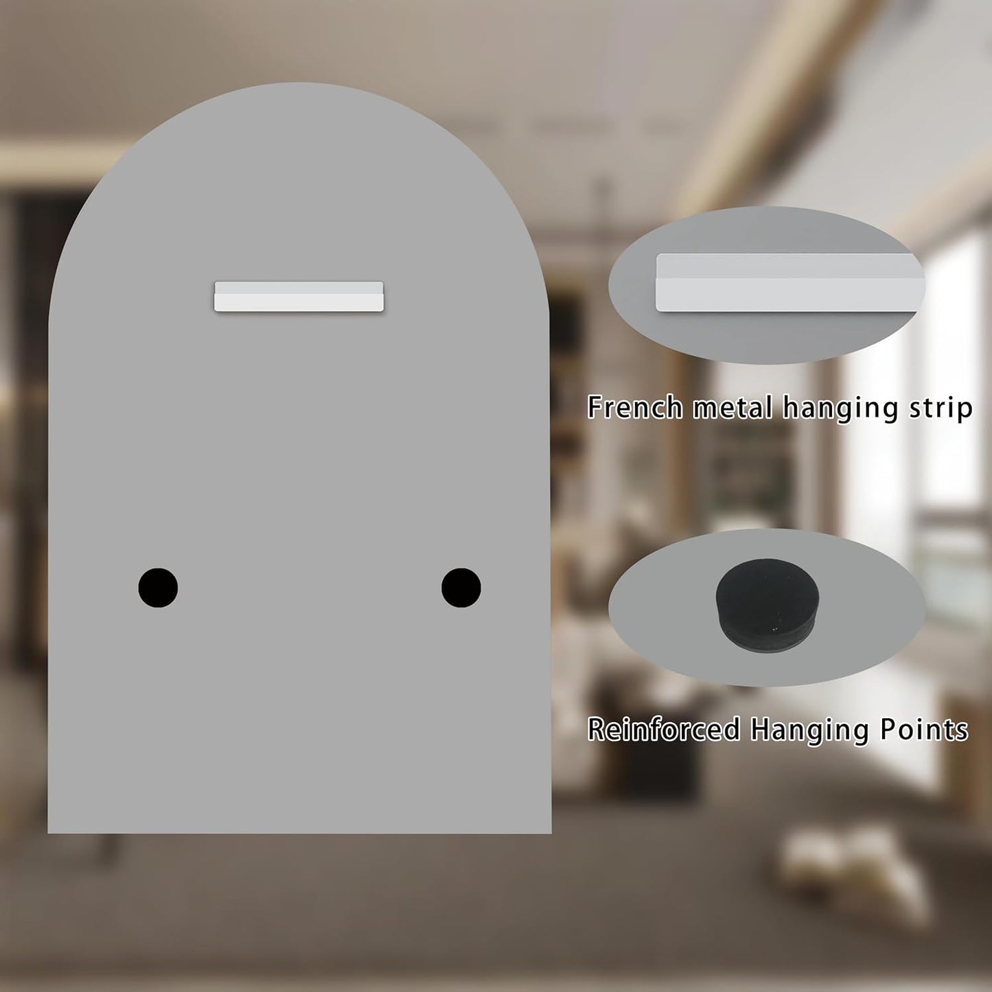 Arched Bathroom Mirror, 18X26 inch Arched Frameless Mirror, Arch Wall Mirror,Frameless Mirrors for Bathroom,Beveled Bathroom Mirror.(18 * 26inch)