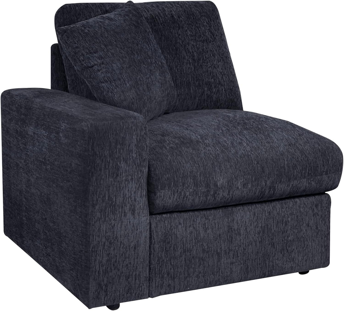 146" Convertible Sectional Sofa Couch,8 Seat Modular Living Room Furniture Sets with 2 Pillows & Movable Ottoman,Chenille Upholstered Cloud Couches,L-Shaped Comfy Sofas,for Living Room,Dark Gray