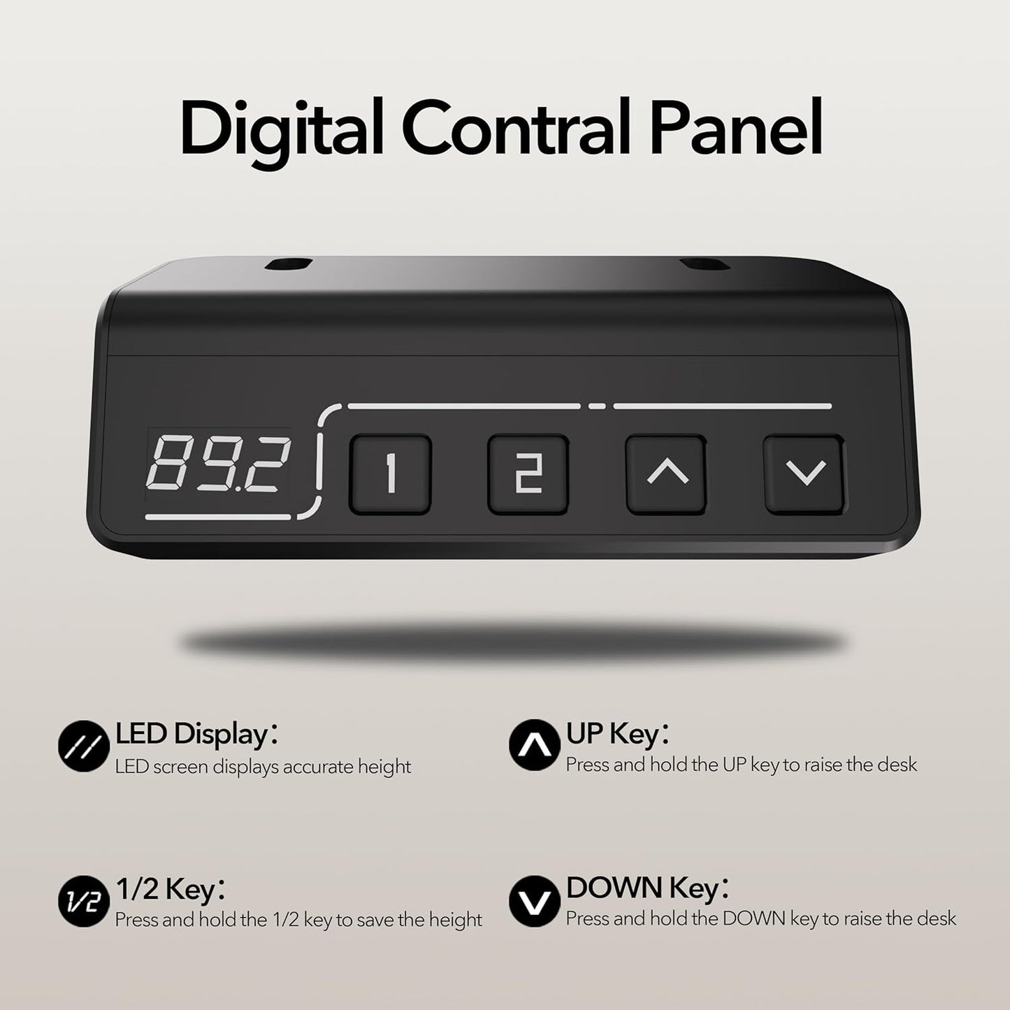 Electric Standing Desk Adjustable Height, 55x24 Inches Sit Stand up Desktop for Home Office, Ergonomic Rising Computer Table with Memory Preset, Rustic Brown