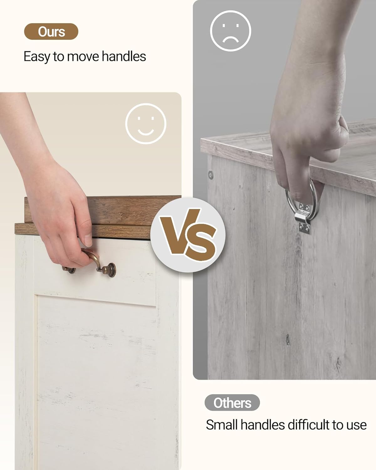 39.4" Storage Chest, Extra Large Storage Trunk with 2 Safety Hinges, Wooden Box Bench, Lift-Top Organizer Chest, Shoe Bench for Entryway, Bedroom, Living Room, White and Brown SB04514B