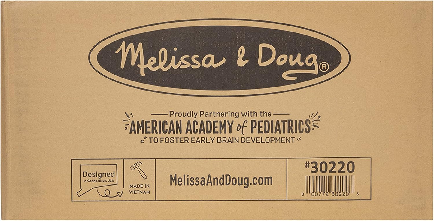 Melissa & Doug Wooden Chairs, Set of 2 - White Furniture for Playroom