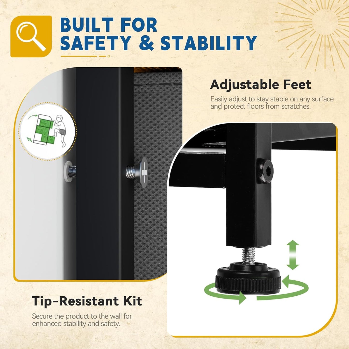 DWVO Fabric Dresser for Room, Tall Storage 8 Drawers, Black Dresser & Chest of Drawers, Storage Drawer Organizer for Closet, Living Room