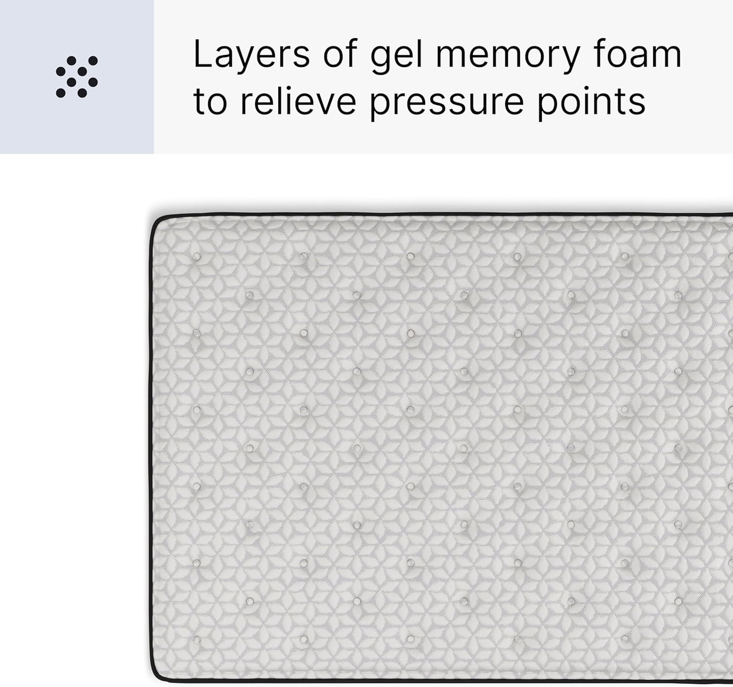 Signature Design by Ashley Limited Edition Pillow Top 13 " Pillow Top Hybrid Mattress with Gel Memory Foam and Edge Support for Cool Sleep and Pressure Relief, California King, Fiberglass Free