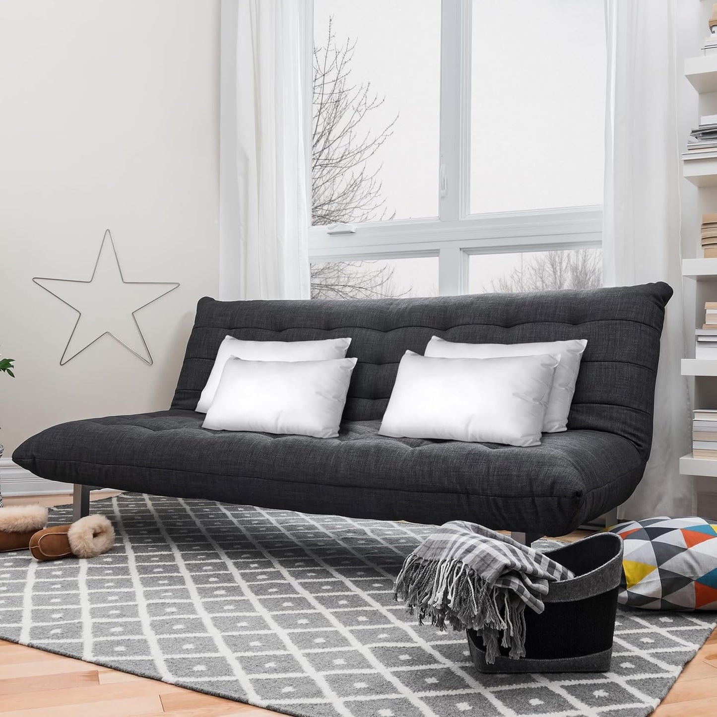 Utopia Bedding Throw Pillows (Set of 4, White), 12 x 16 Inches Pillows for Sofa, Bed and Couch Decorative Stuffer Pillow