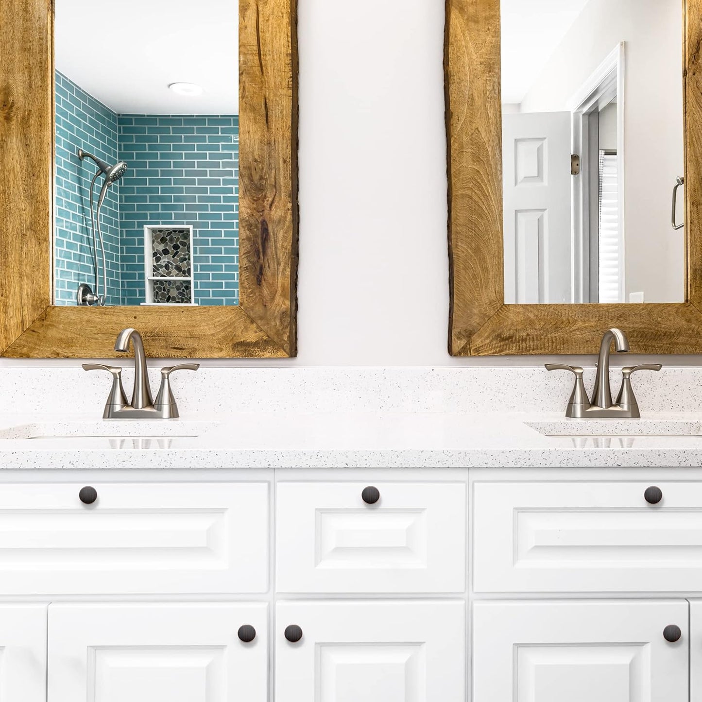 Ravinte 10 Pack Drawer Pulls 1-1/4 Inch Kitchen Cabinet Knobs Solid Round Dresser Drawer Knobs Oil-Rubbed Bronze Dresser Knobs Drawer Knobs Simple Cabinet Hardware for Cupboard Drawer Pulls