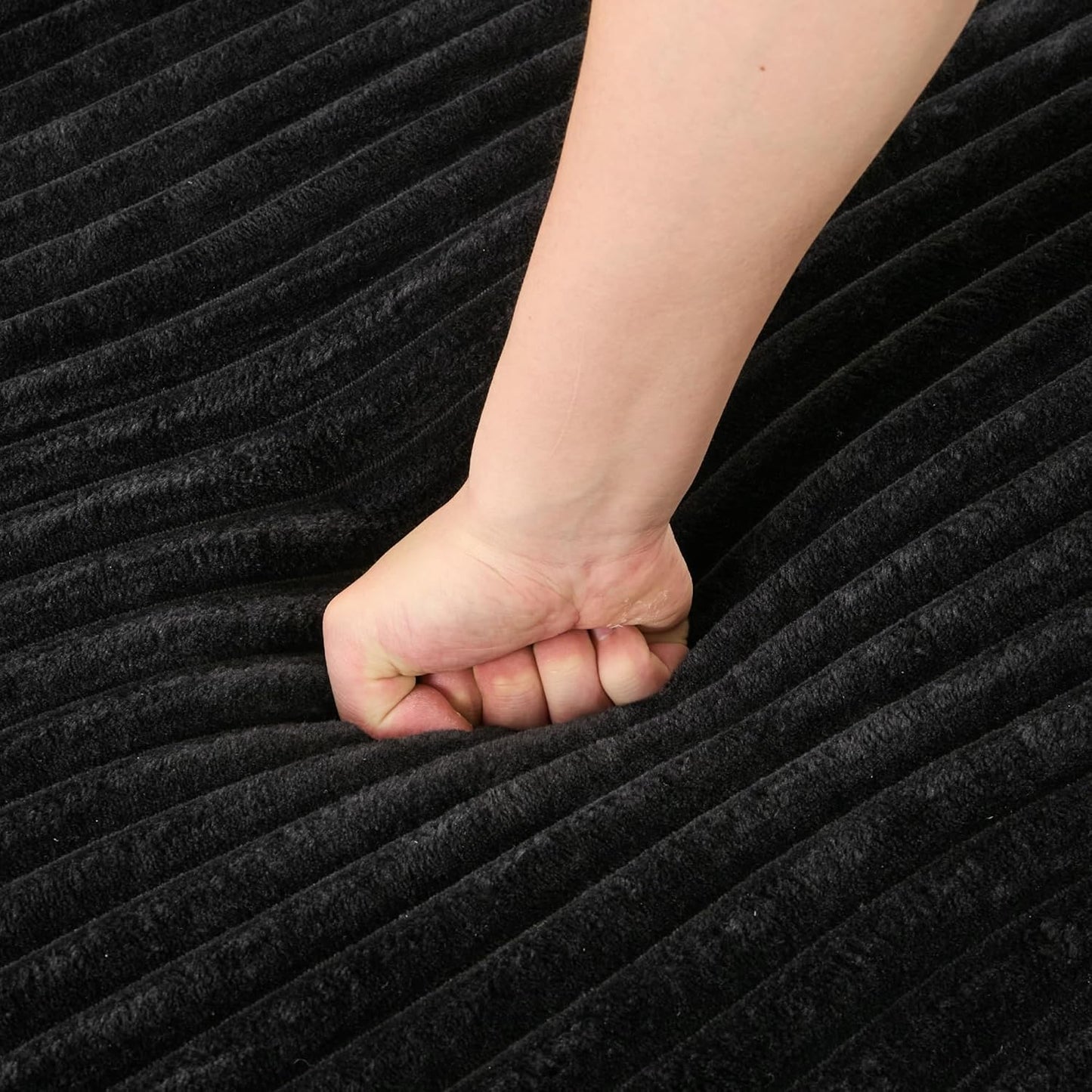 Oversized Chaise Daybed Lounge Sleeper Chair Sofa Bed Indoor, Fluffy Corduroy Upholstered Sleeper Recliner Sofabed Full Foam Boneless Cloud Sofabed W/3 Pillows for Home/Apartment Living Room Bedroom