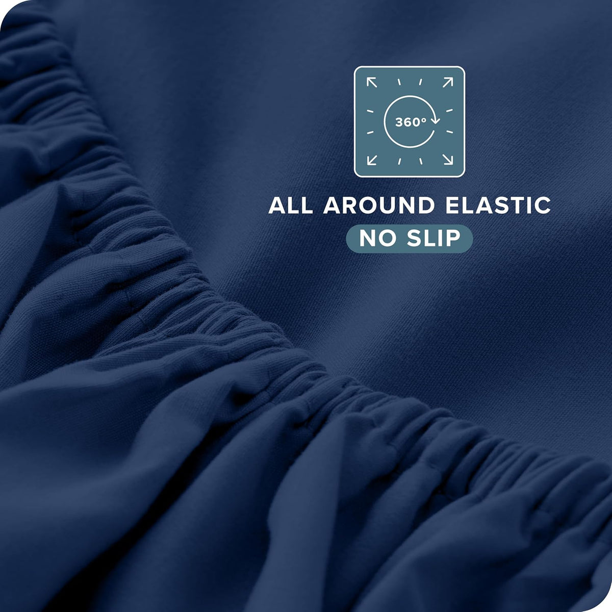 Bare Home California King Sheet Set - 1800 Ultra-Soft Microfiber Cal King Bed Sheets - Double Brushed - Deep Pockets - Easy Fit - 4 Piece Set - Bed Sheets (California King, Dark Blue)