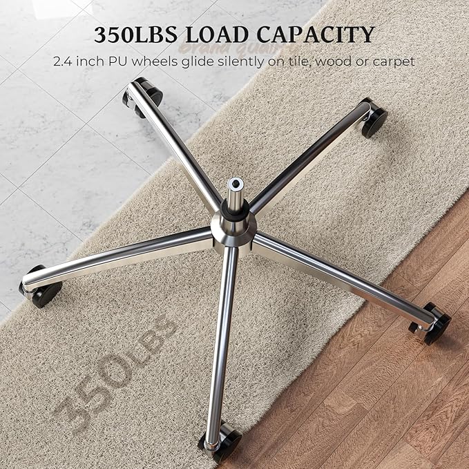 Ergonomic Office Chair - Office Desk Chair with Adjustable Lumbar Support - Mesh Comfy Chair with Flip-Up Arms - Heavy Duty Gaming Chairs for Adults Home and Business