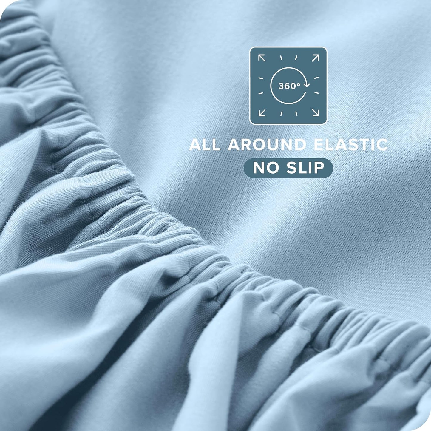 Bare Home Twin XL Sheet Set - College Dorm Size - Luxury 1800 Ultra-Soft Microfiber Twin Extra Long Bed Sheets - Deep Pockets - Easy Fit - Extra Soft - 3 Piece Set - Bed Sheets (Twin XL, Light Blue)