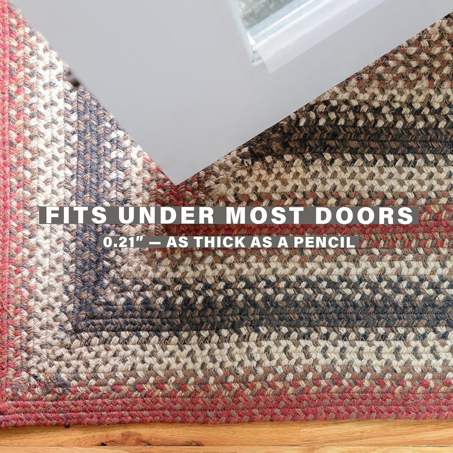 Homespice Chester 6x9' Braided Area Rug, Ideal for a Rustic Bedroom