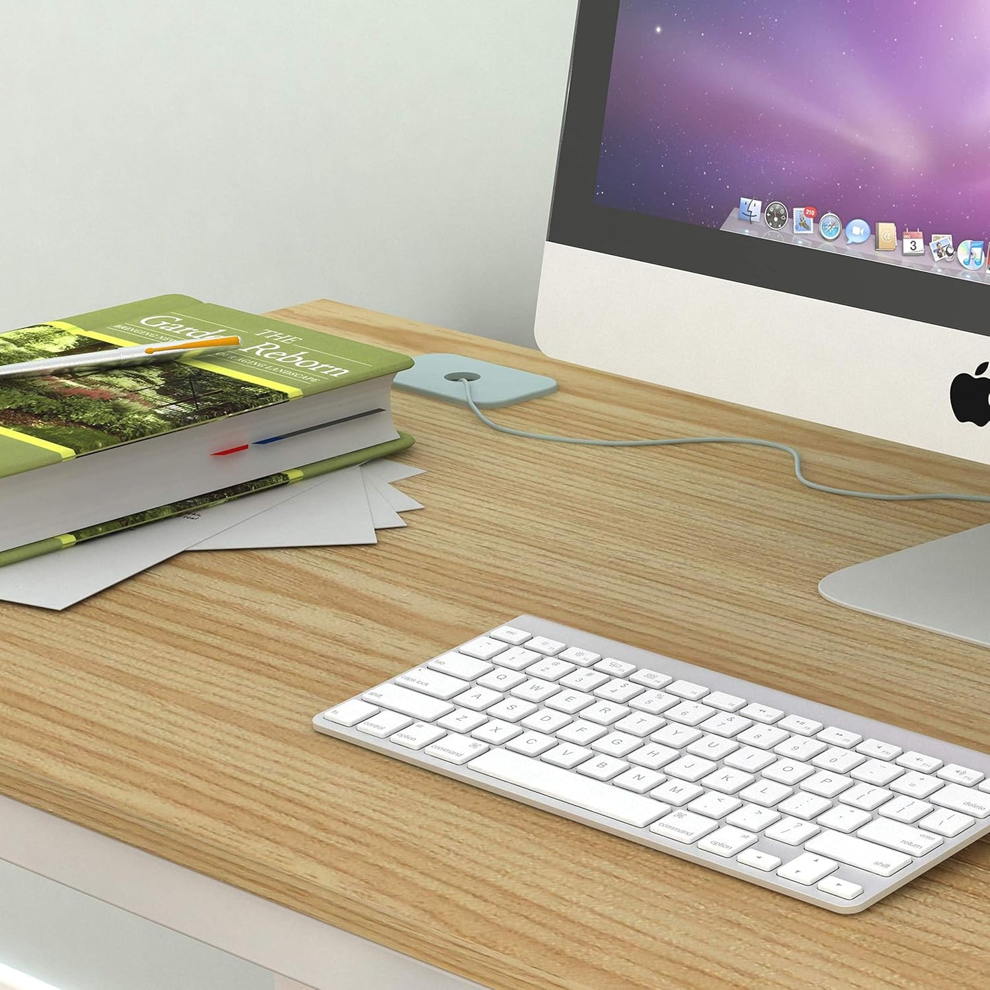 SHW 55-Inch Commercial-Grade Office Computer Desk, Oak