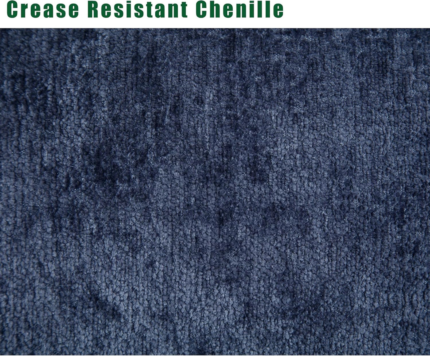 Ball & Cast 104.5" L Shaped Sectional Couch with Storage Ottoman, Chenille Upholstered 5 Seat Modular Sofa with Reversible Chaise for Living Room, Easy Assembly, Blue