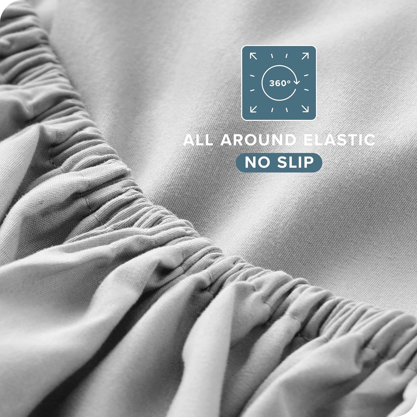 Bare Home California King Sheet Set - 1800 Ultra-Soft Microfiber Cal King Bed Sheets - Double Brushed - Deep Pockets - Easy Fit - 4 Piece Set - Bed Sheets (California King, Cloud Grey)