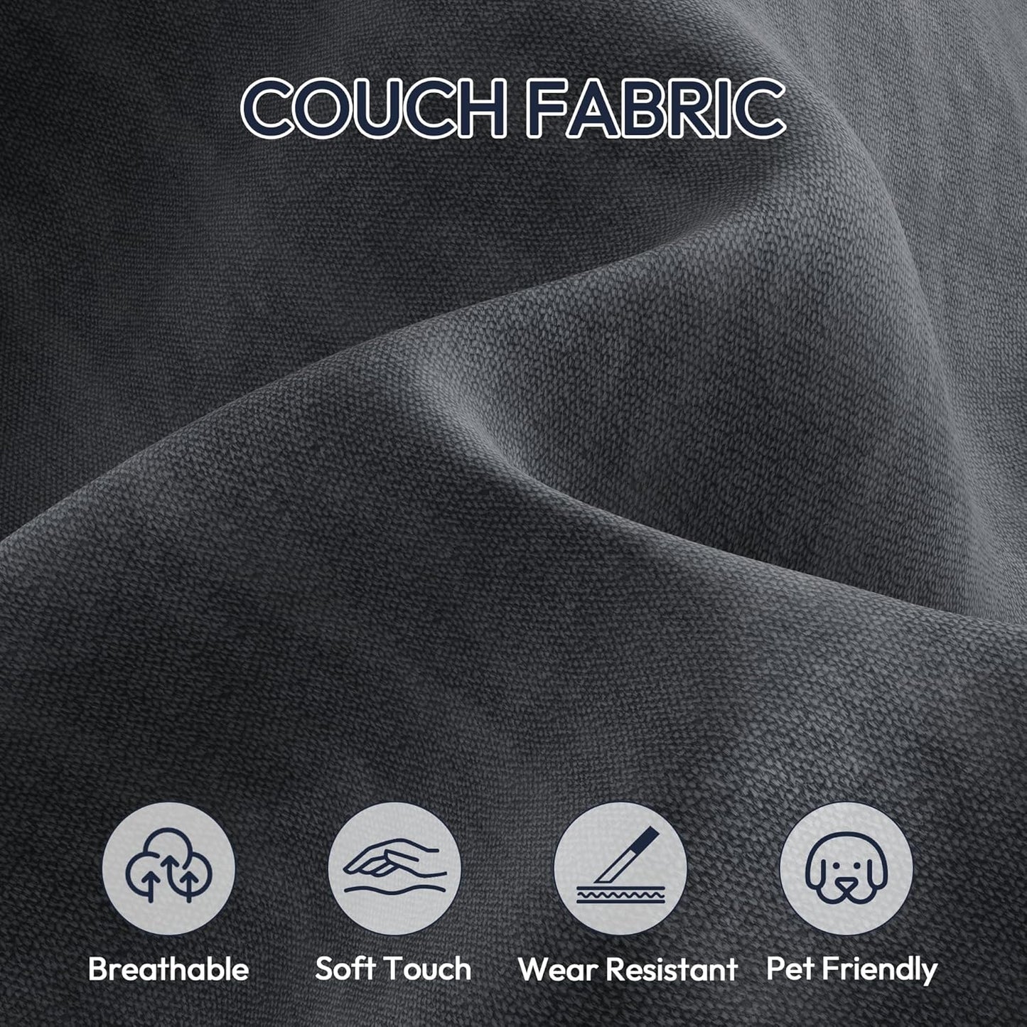 Sleeper Sofa Bed, Modular Sectional Couch with Pull Out Bed, L Shaped Sectional Convertible SofaBed with Storage Seat, for Living Room Apartment Bedroom Office Black Velvet