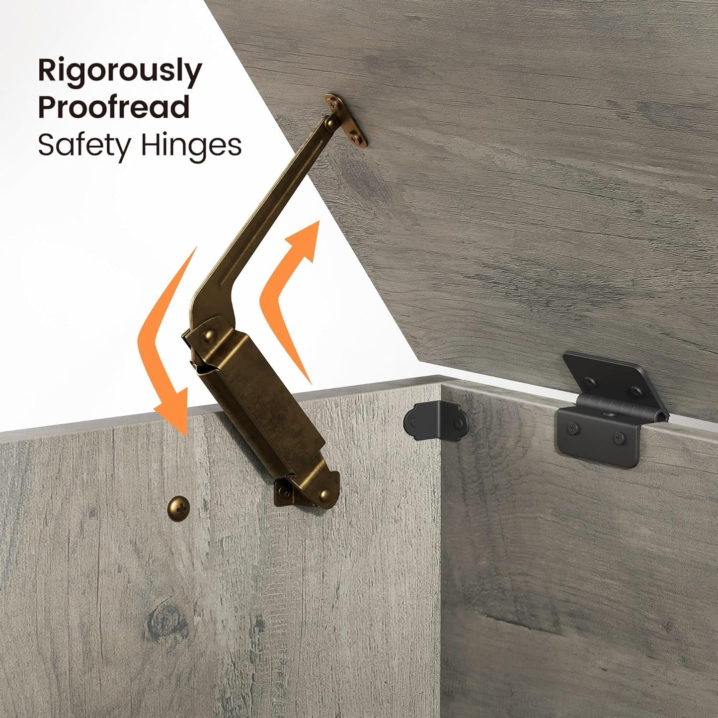 GarveeHome 39.4" Storage Chest, Toy Chest With Lids, Entryway Storage Bench with Safety Hinge, Wooden Storage Trunk, Supports 350 Lb, for Living Room, Bedroom,Gray