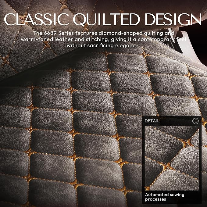 Dowinx Gaming Chair Big and Tall, Ergonomic PC Gaming Chair with Footrest & Massage, Racing Style Reclining Computer Chair for Adults, 400LBS Capacity - Heavy Duty Gamer Chair, Brown