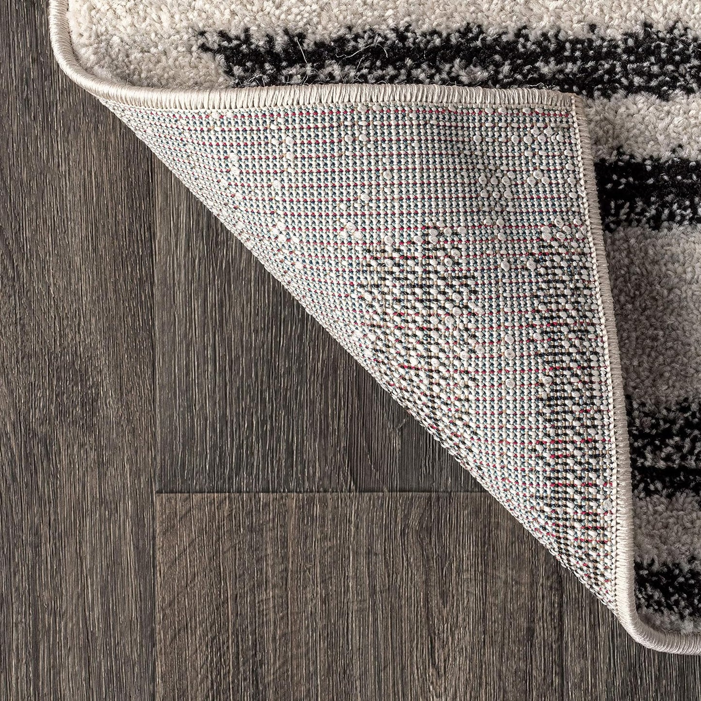 JONATHAN Y Khalil Modern Berber Stripe Cream/Black Indoor Area Rug, 10x13, Contemporary, Bohemian, Easy-Cleaning for Living Room, Bedroom, Kitchen, Pet Friendly, Non-Shedding (MOH207A-13)