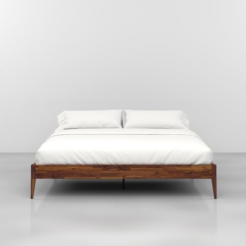 Dinkee Basic Bed Frame Without headboard - Dark Chocolate - King