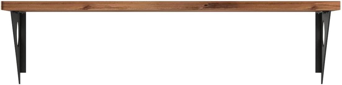 Industrial Rustic Wall-Mounted Drop-Leaf Table, Dining Table Desk, Pine Wood Wall-Mounted Bar Tables (47"X14")