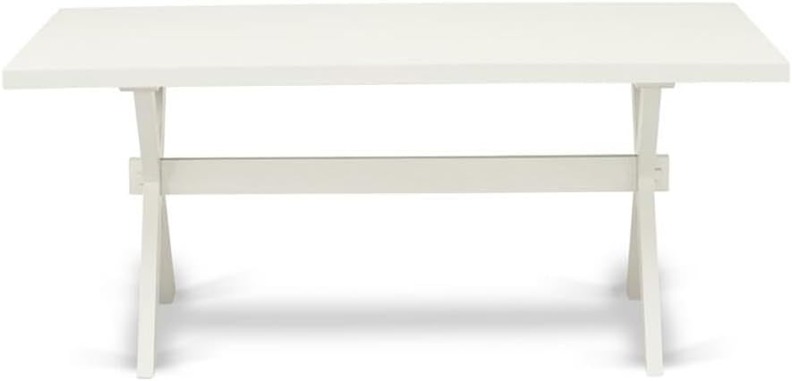 East West Furniture XT027 X-Style Mid-Century Modern Dining Table - a Rectangle Kitchen Table Top with Stylish Legs, 40x72 Inch, Multi-Color