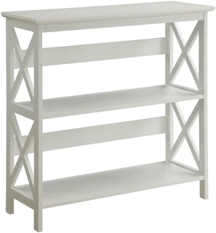 Convenience Concepts Oxford 3 Tier Bookcase, White