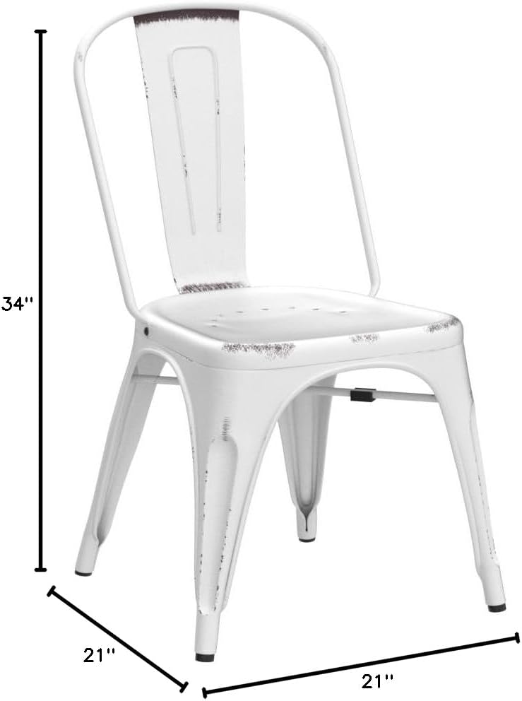 Liberty Furniture Industries Bow Back Side Chair - Antique White-Set of 2