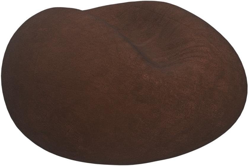 Giant Fur Bean Bag Chair Cover for Kids Adults, (No Filler) Living Room Furniture Big Round Soft Fluffy Faux Fur Beanbag Lazy Sofa Bed Cover (Dark Khaki, 6FT)