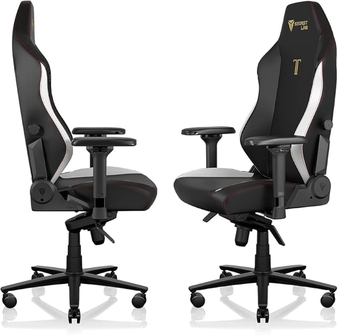 Secretlab Titan Evo Classic Gaming Chair - Reclining, Ergonomic & Heavy Duty Computer Chair with 4D Armrests, Magnetic Head Pillow & Lumbar Support - Big and Tall 395 lbs - Black - Leatherette