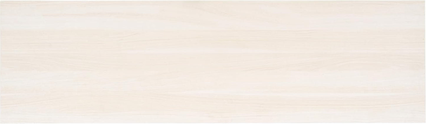 SAFAVIEH Aino TV Stand for up to 60" Flatscreen – Bleached White & Natural Rattan, 2 Sliding Doors with Interior Storage, 1 Open Shelf, Entertainment Media Console (MED9619C)