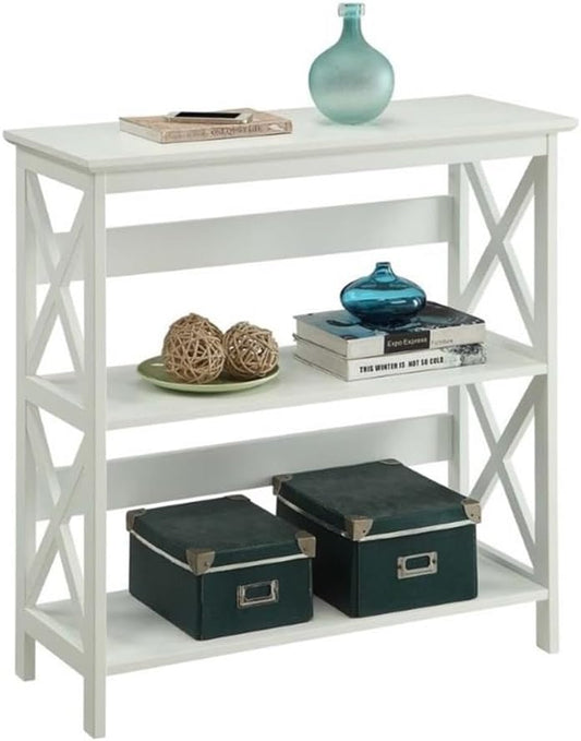 Convenience Concepts Oxford 3 Tier Bookcase, White