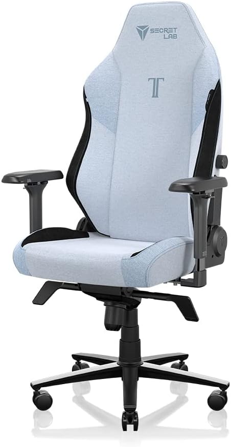 Secretlab Titan Evo Frost Blue Gaming Chair - Reclining, Ergonomic & Comfortable Computer Chair with 4D Armrests, Magnetic Head Pillow & 4-Way Lumbar Support - Blue - Fabric