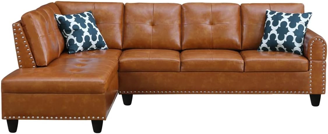 Halibur Sectional Sofa or Couch for Living Room, Apartment, Bedroom, Office
