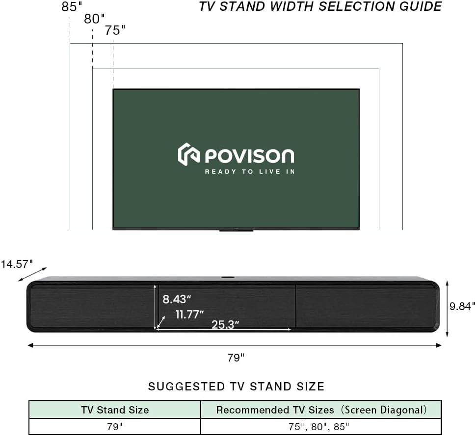 Fully-Assembled Minimalist Floating TV Stand, Modern Wall-Mounted Entertainment Center with 3 Flip-Down Cabinet Doors, Solid Wood, Black Oak, 78"