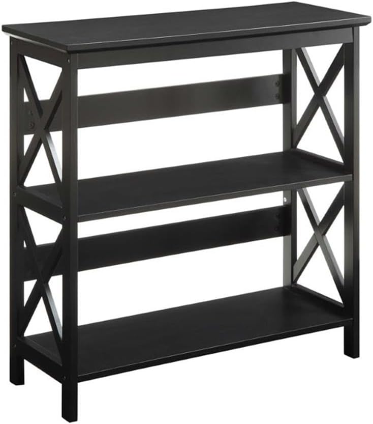 Convenience Concepts Oxford 3 Tier Bookcase, Black