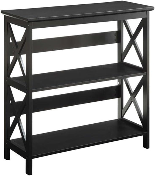 Convenience Concepts Oxford 3 Tier Bookcase, Black