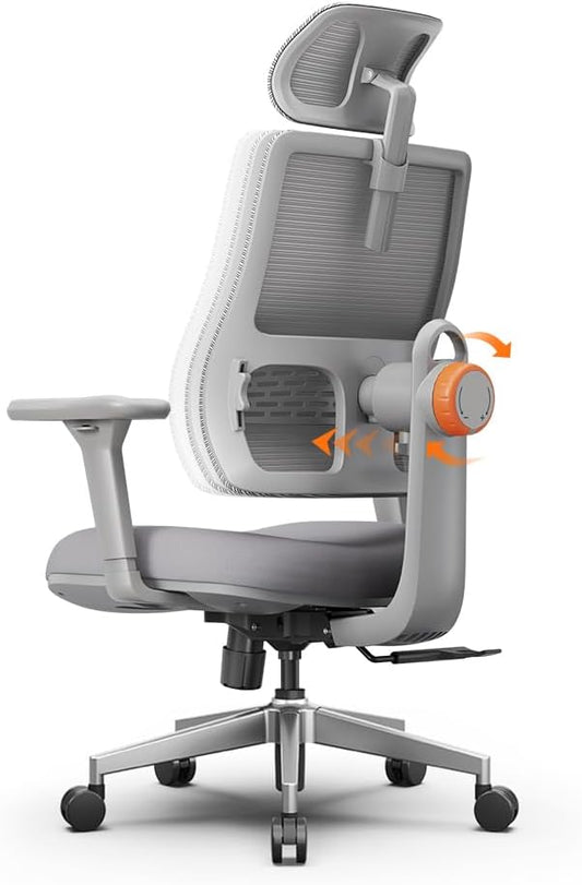 Newtral Office Chair with Lumbar Support- High Back Ergonomic Desk Chair with Adjustable Headrest, 3D Armrest, Adjustable Seat Depth & Height, Home Office