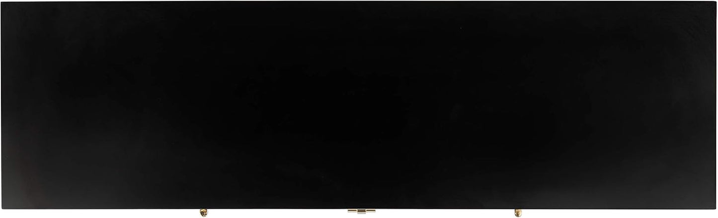 SAFAVIEH Genevieve TV Stand for up to 65" Flatscreen – Black & White Washed Finish, Mid-Century Modern Storage Cabinet, Entertainment Media Console (MED5000B)
