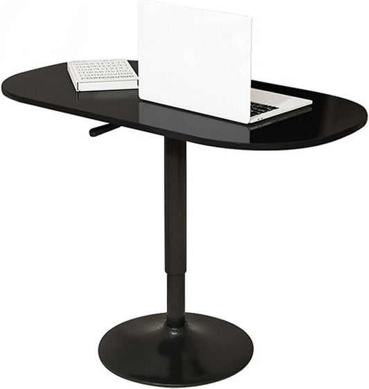 Adjustable Height Couch Side Table, 23.5"-31.5" Height Laptop Table for Couch, TV, Reading, Drinks, Working, Black