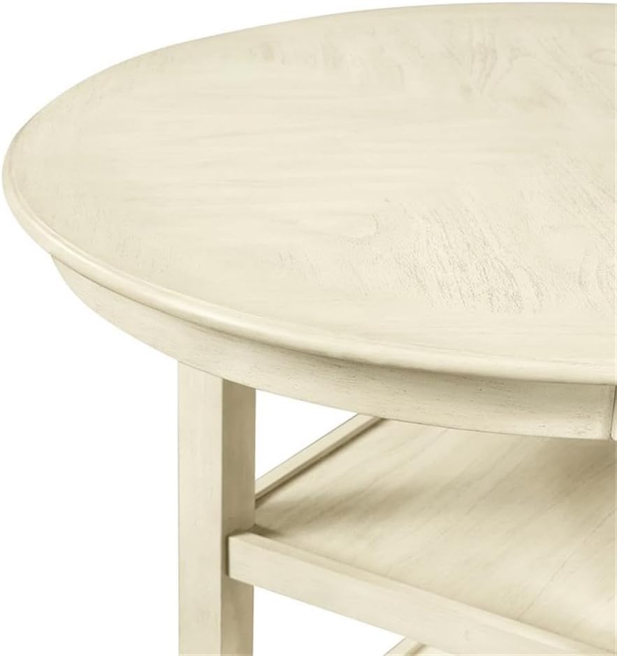 New Classic Furniture Amy 5-Piece Counter Dining Table Set, Beige and Brown