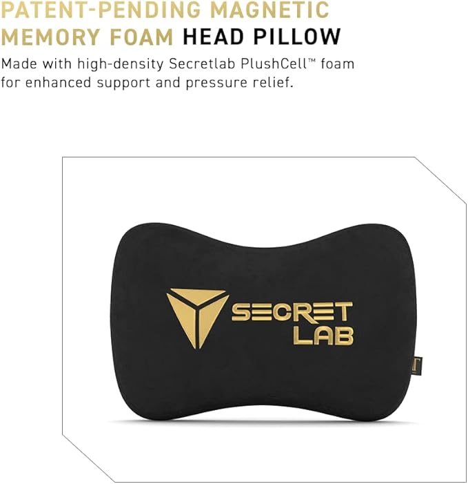 Secretlab Titan Evo K/DA POP/Stars Gaming Chair - Reclining & Heavy Duty Computer Chair with 4D Armrests - Magnetic Head Pillow & Lumbar Support - Big and Tall 395 lbs - Black/Gold - Leatherette